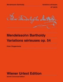 Mendelssohn: Variations srieuses Opus 54 for Piano published by Wiener Urtext
